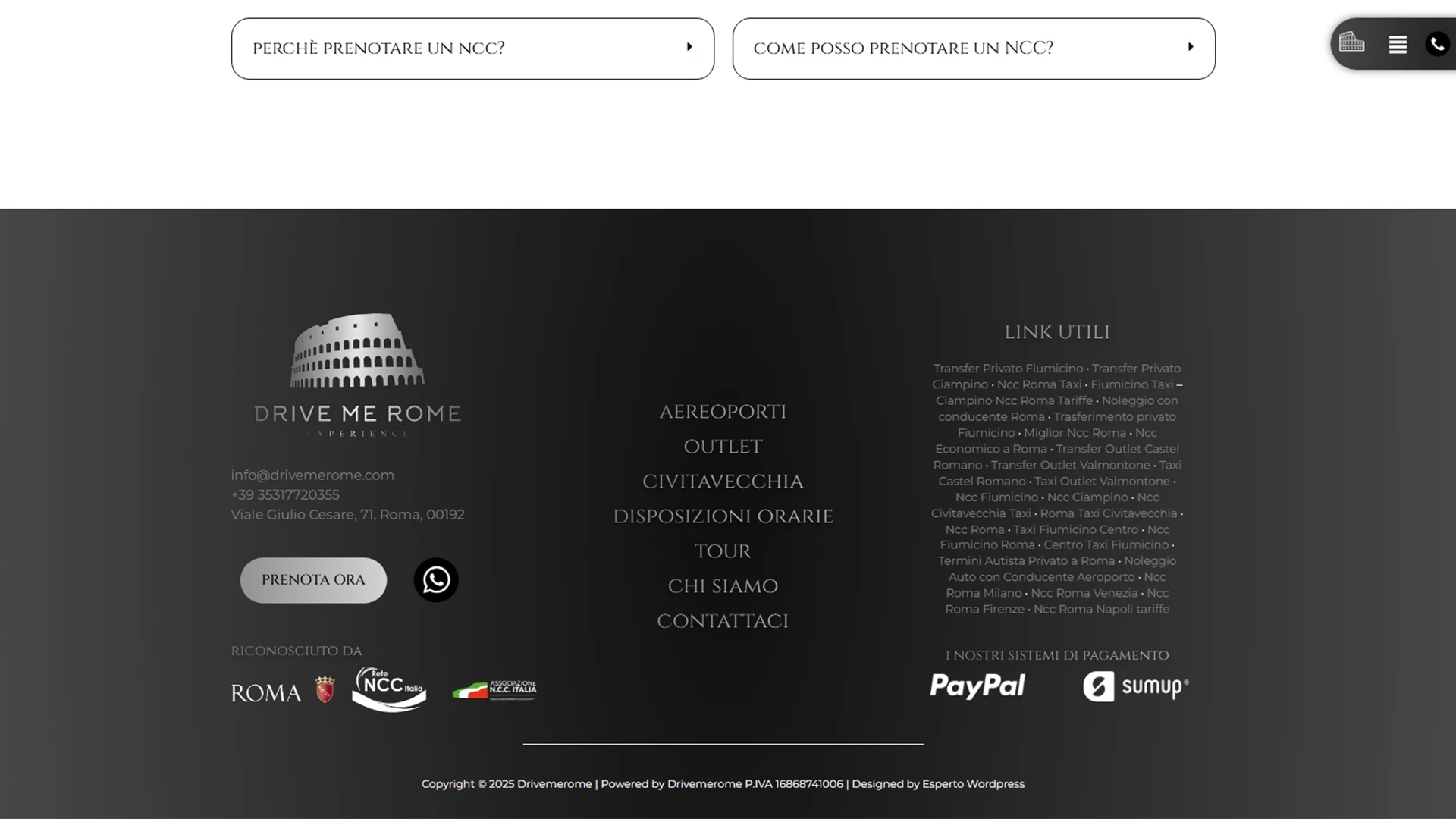 Sito web Noleggio Auto Con Conducente Drivemerome