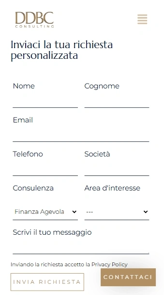 DDBConsulting sviluppo sito web professionale