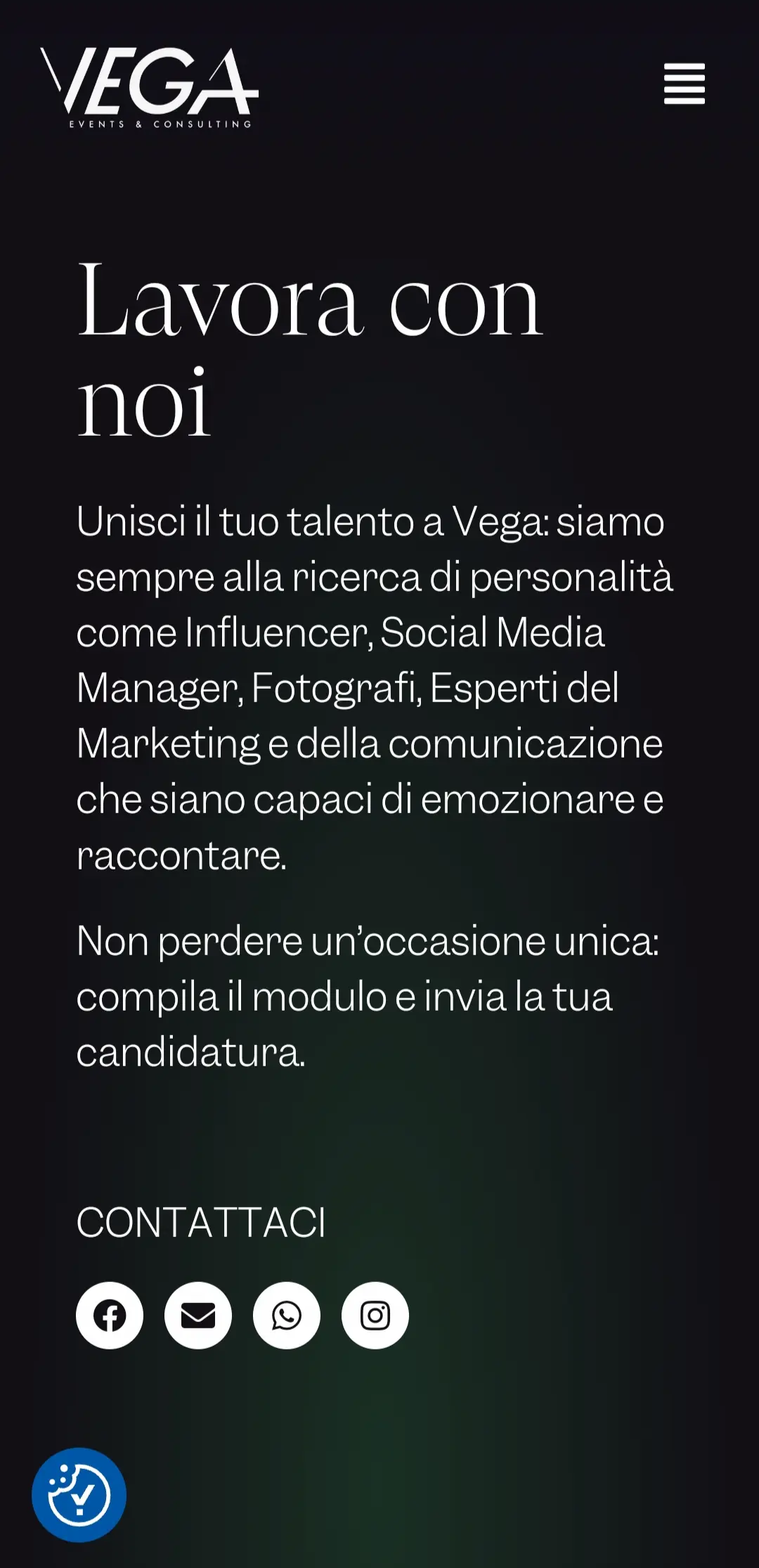 Vega Society - Realizzazione siti web professionali