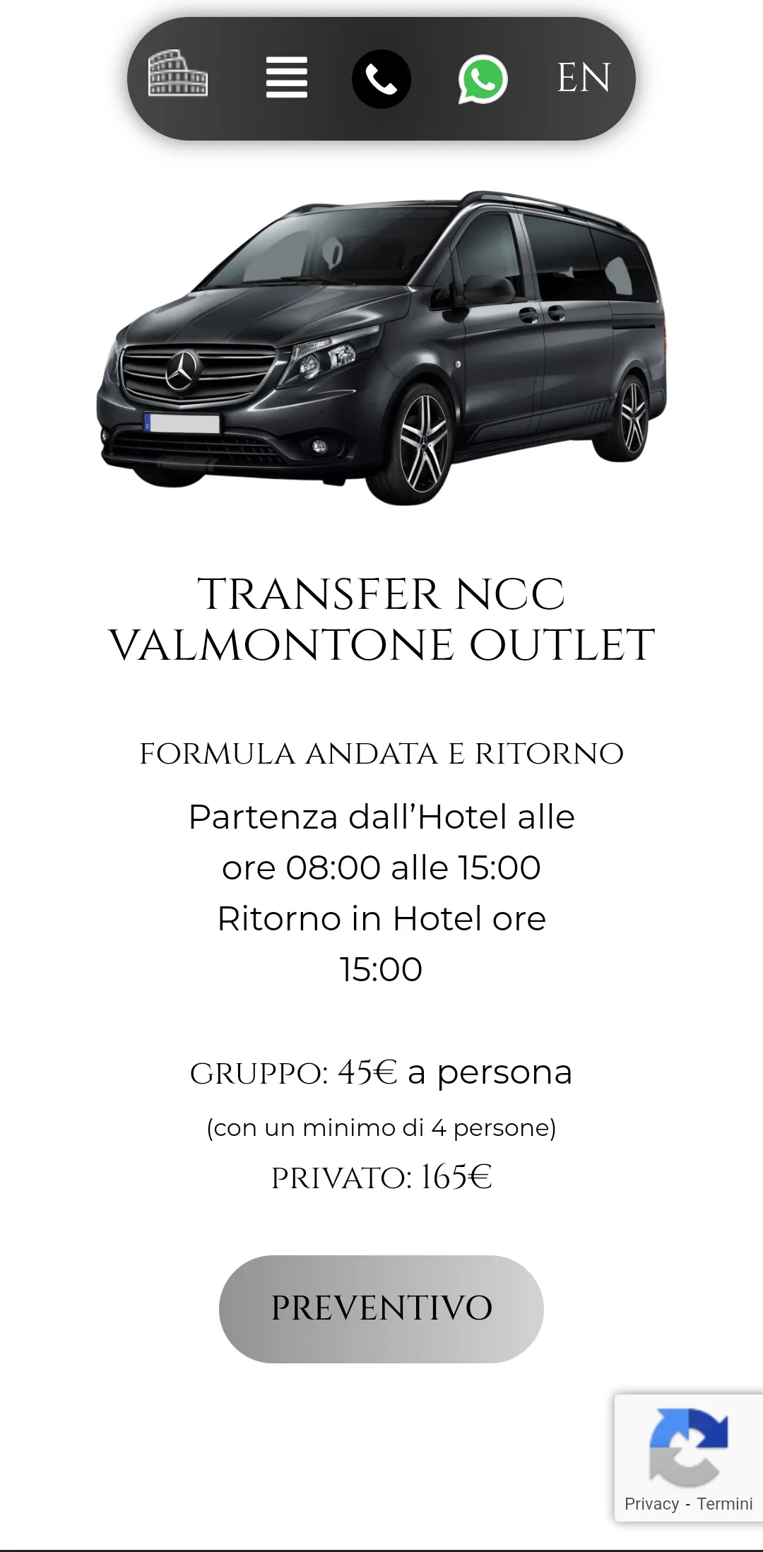 Sito web Noleggio Auto Con Conducente Drivemerome