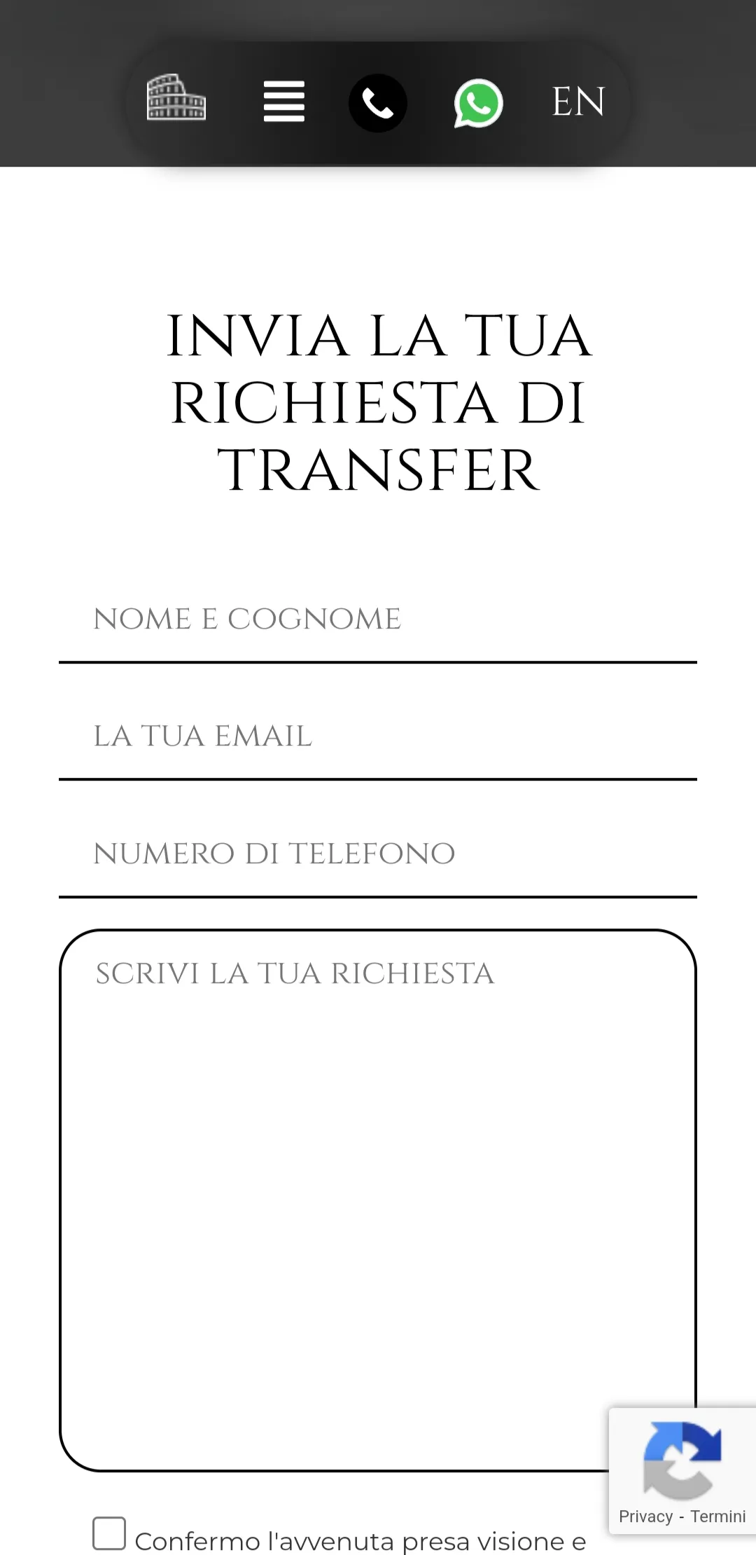 Sito web Noleggio Auto Con Conducente Drivemerome